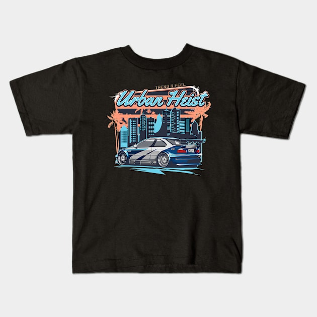 GERMAN RACING CAR Kids T-Shirt by mojokumanovo